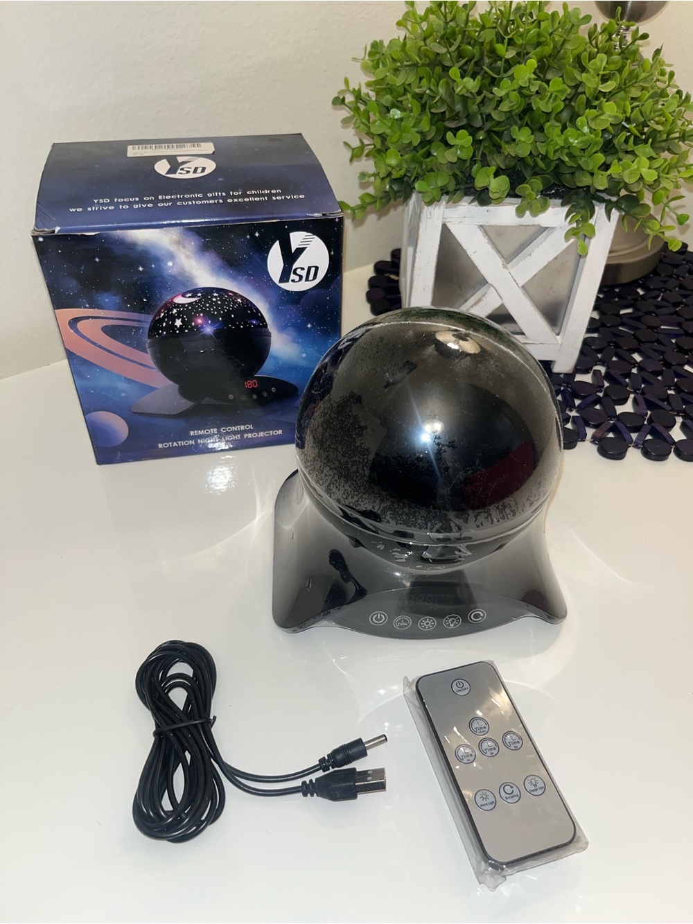 Night Lighting Modern Star Rotating Projection, Romantic Star Projector Lamp